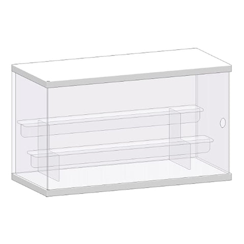 Nynelly 3 Tier Clear Acrylic Display Case for Models, Mini Figures, Pop Mart, Labubu, Sonny Angel, Smiski - Assemble Dustproof Display Box with Door