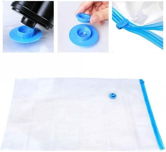 XL Jumbo Vacuum Seal Storage Bag - Space Saver Compression Bag | Strong Clothes Reusable Storage Seal Bags | Jumbo Clear Vacuum Zip Bag