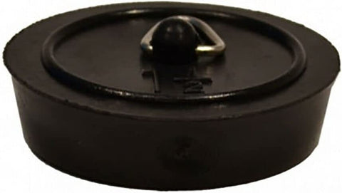 4 x fiXte Replacement Sink Plug Shower Bath Basin Rubber Black 45mm 1 3/4"