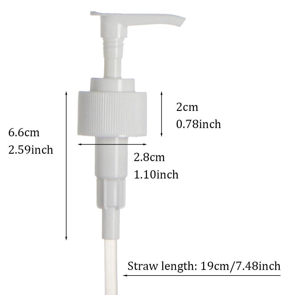 1000ml Shampoo Pump Dispenser, Fit 28mm Standard Screw Top Bottles, 3 PCS