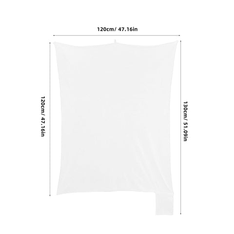 Ciieeo Bean Bag Inner Liner Replacement, 120 x 130cm White Bean Bag Chair Cover, Washable Breathable Lazy Sofa Mesh Inner Liner without Filling for