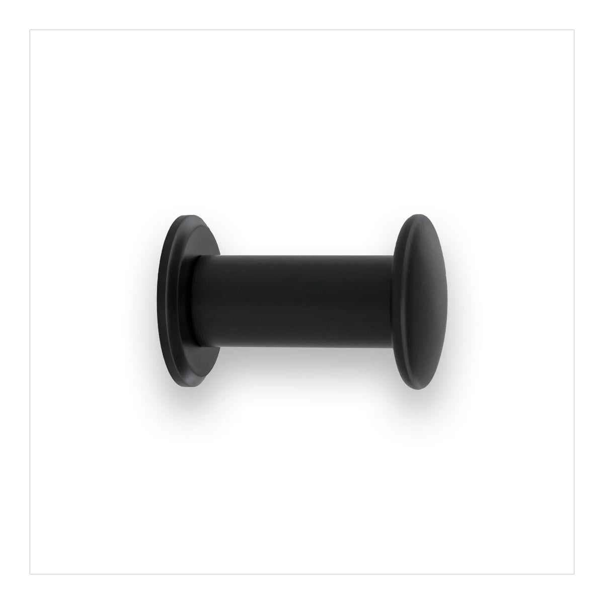 EVI Herrajes | Coat Hook | Bathroom Wall Hanger | Stainless Steel - Black Lacquered | for Hanging Clothes