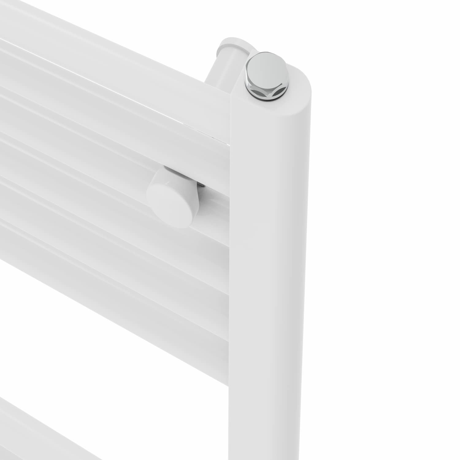 Warmehaus Straight Bathroom Heated Towel Rail Warmer 1800x500mm White