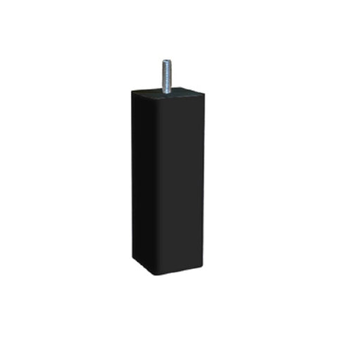 Margot – Douceur SCANDINAVE Square Wood Base 4 Feet 5 x 5 x 18 cm, Wood, black, 5 x 5 x 18 cm
