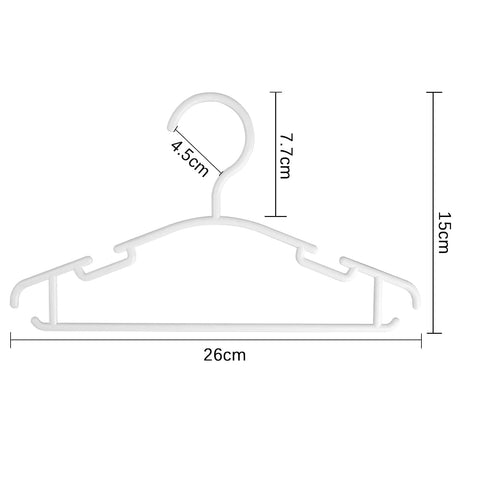 Baby Coat Hangers for Clothes 40 Pack Toddler White Hanger, Kids and Childrens Hangers for Closet