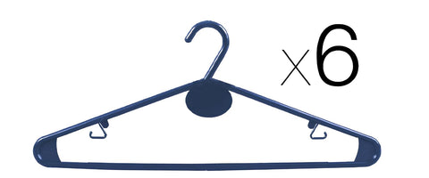 FORNOR 11808 Plastic Hangers X6 40 x 16 cm