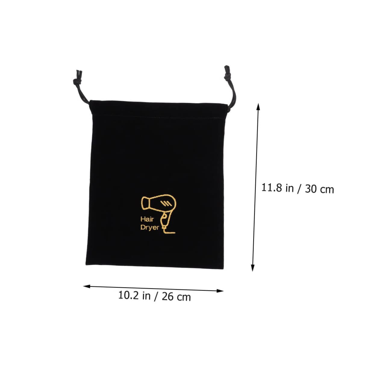 Alipis Drawstring Hair Dryer Pouch Travel Portable Storage Bag for Home Gym Reusable Hair Dryer Holder Safe Drawstring Closure
