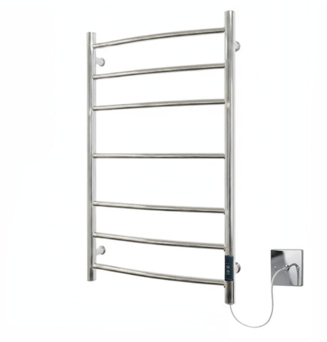 Manissa Kendal Stainless Steel Electric Heated Towel Rail 400mm W x 800mm H