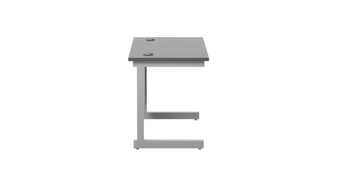 Office Hippo Heavy Duty Rectangular Cantilever Desk, Home Office Table With Integrated Cable Ports, PC Desk for Work or Home, 5 Yr Warranty