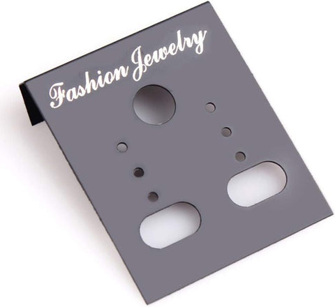 100 Pieces Black Earrings Display Card,Plastic ewelry Packaging DIY Earrings Holder Jewelry Display Card Supplies Jewelry Making Display and