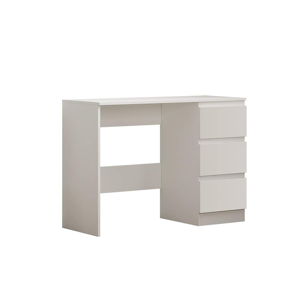 FWStyle Modern 3 Drawer Dressing Table, Matt White