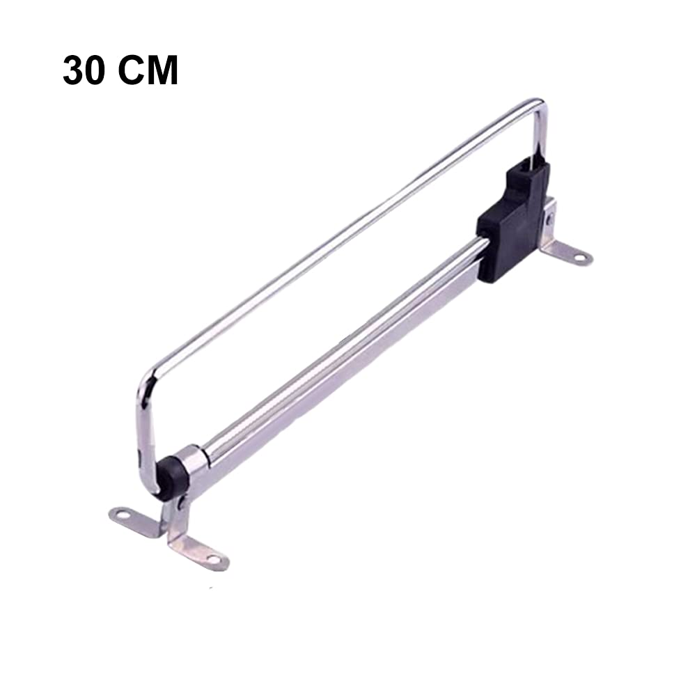 Telescopic Closet Hanger Rail, Retractable Wardrobe Closet Pull Out Rod Clothes Hanger Towel Rail/Extending Rail/Storage Organiser Sliding Rail