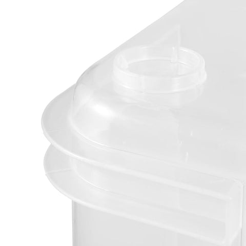 Keeeper Storage Box, Euro-Box M, Sturdy Plastic (PP), 35 x 27 x 22 cm, 16 l, Transparent- Natural