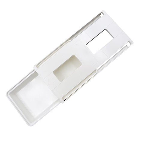 ZONADAH Hidden Under Table Desk Drawer 26x12.6x4.7cm Under Desk Drawer Self-adhesive Table Storage Tray Drawer for Office School Home Kitchen