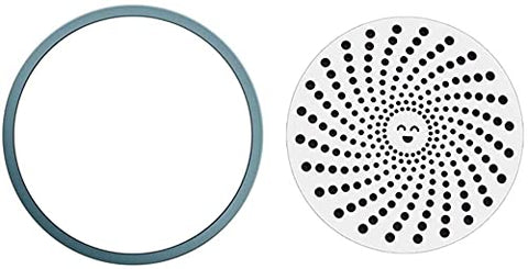 1 Pcs Shower Drain Cover Hair Catcher, Drain Protector Good Grips Easy Clean Strainer Stainless Steel Hair Trap Mesh for Shower Bath Drain Filter