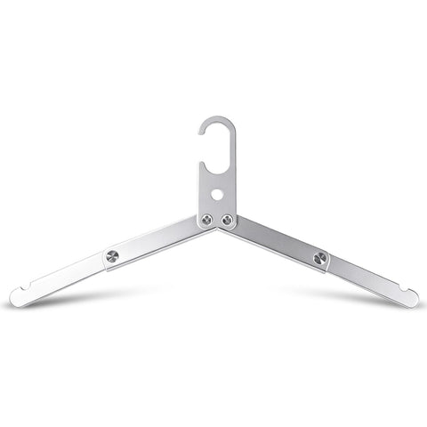 Clothes Hanger, Foldable Travel Hanger with Windproof Hook High Strength Travel Essentials Clothes Drying Rack for Home, Camping, Hotel