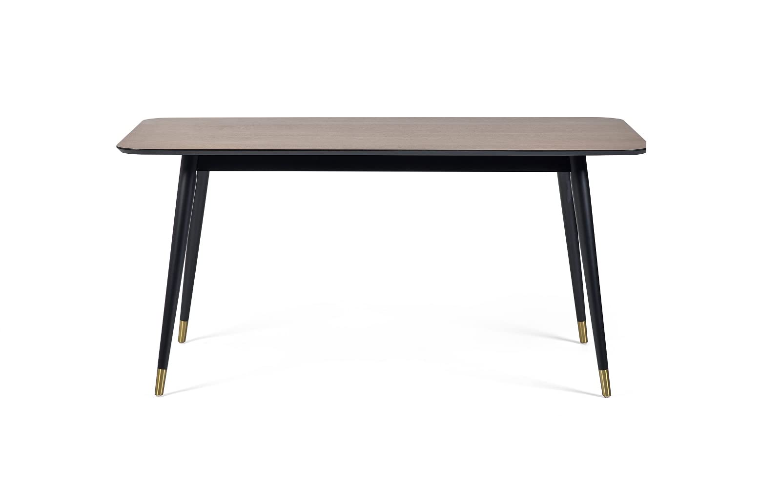 Julian Bowen Findlay Dining Table, Walnut Effect & Black - H75xW160xD90cm