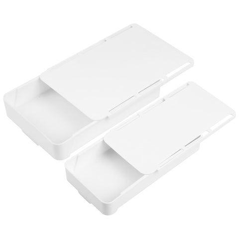 2pcs Under Desk Drawers,Under Desk Storage Drawers,Self-Adhesive Hidden