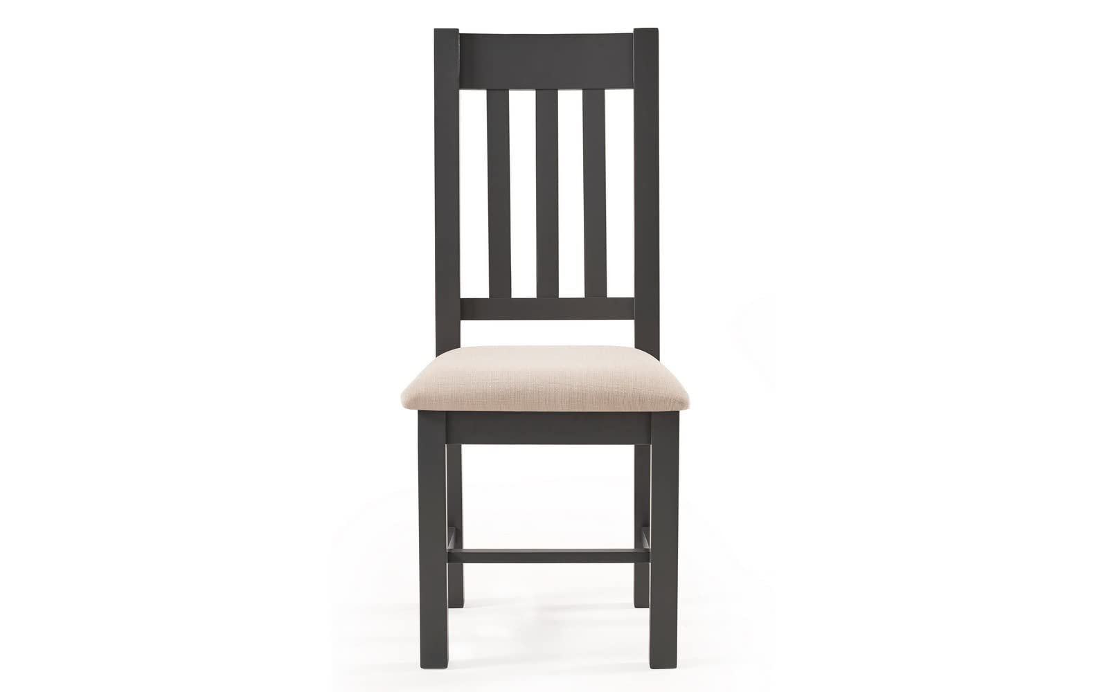 Julian Bowen Bordeaux Dining Chairs, Set of 2, Grey - H105 x W47 x D54cm