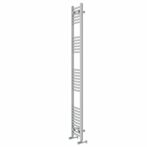 Warmehaus Curved Heated Towel Rail Radiator Ladder Chrome 1800x300mm