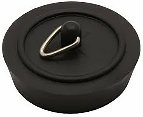 4 x fiXte Replacement Sink Plug Shower Bath Basin Rubber Black 45mm 1 3/4"