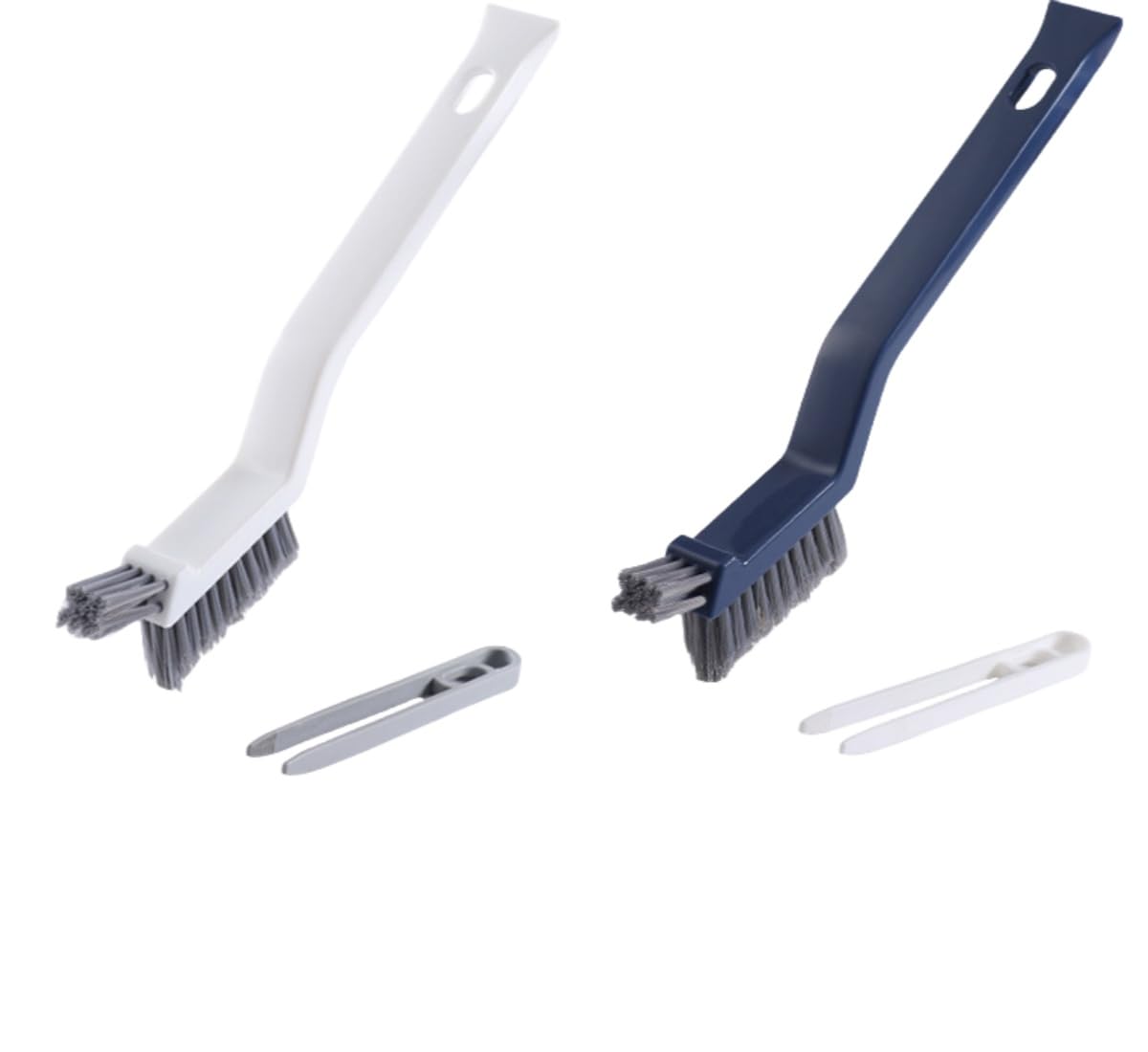 ROSSRORE Stiff Bristle Gap Washing Up Brush, Small Cleaning Grout Cleaning Toilet Brush Shower Tile Scrub Brush, Narrow Gap Cleaning Tool