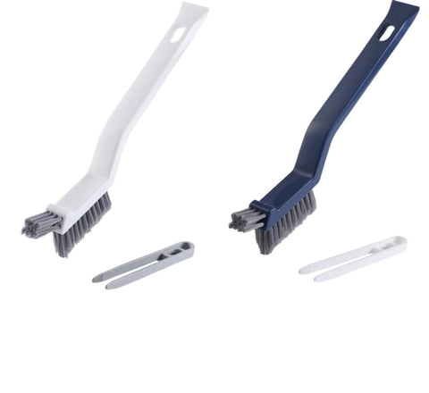 ROSSRORE Stiff Bristle Gap Washing Up Brush, Small Cleaning Grout Cleaning Toilet Brush Shower Tile Scrub Brush, Narrow Gap Cleaning Tool