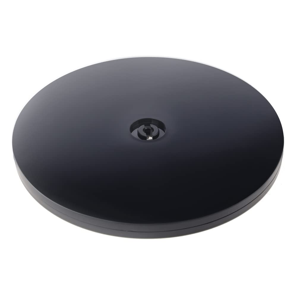Funzhan 3 Inch Black Lazy Susan Turntable, 360° Rotating Acrylic Display Stand for Kitchen Cabinet, Countertop, Spice Rack & Small Appliance