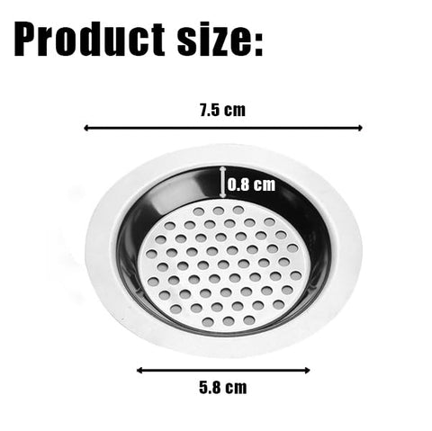 4-Pack Stainless Steel Sink Strainer | Standard Drain Plug for Kitchen/Bathroom/Shower | Hair & Food Catcher - Anti-Clog, Rust-Proof & Easy Clean