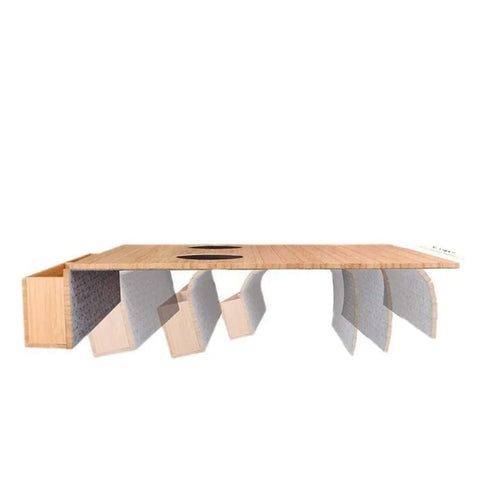 Orivin Sofa Arm Tray, Foldable Wooden Couch Tray Table, Eco-Friendly, Couch Cup Holder, Sofa Armrest Table for Drinks, Snacks