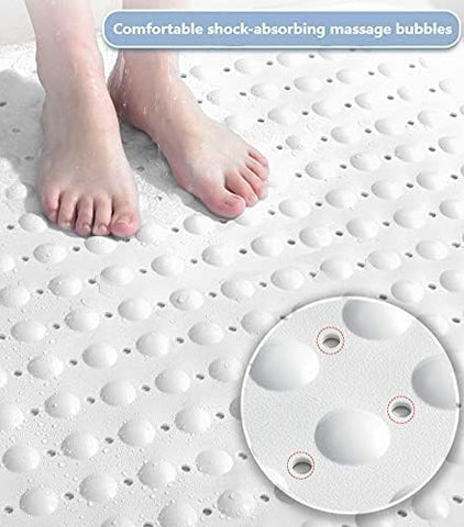Stafeny Non-Slip Shower Mat for Inside the Non-Slip Anti-Mould Rubber Shower Mat (Grey,50x80cm)