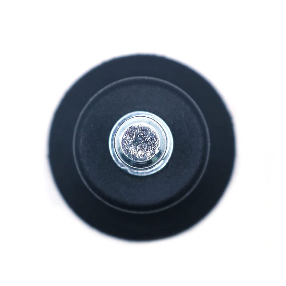 WANGCL Pack of 5 Glide Castors for Office Chair Wheel Replacement, 11mm x 22mm Stem, 50mm Diameter (Black)