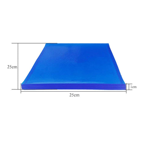 Aiuphing Gel Cushion Motorcycle, Modified Seat Mat, Comfortable Soft Cushion (25 x 25 x 1 cm-Blue)
