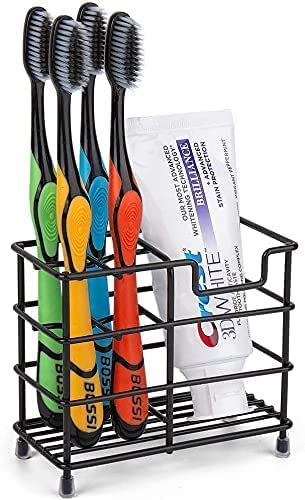Lakifmo Toothbrush Holder Stainless Steel Black