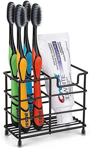 Lakifmo Toothbrush Holder Stainless Steel Black