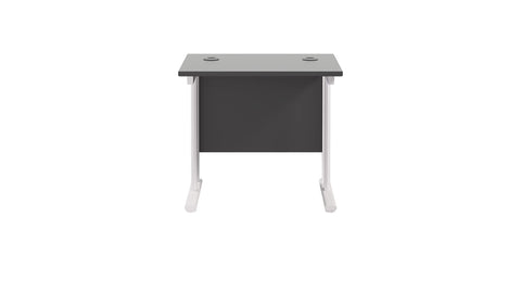 Office Hippo Heavy Duty Rectangular Cantilever Office Desk, Home Office Desk, Office Table, Integrated Cable Ports, PC Desk For Office or Home