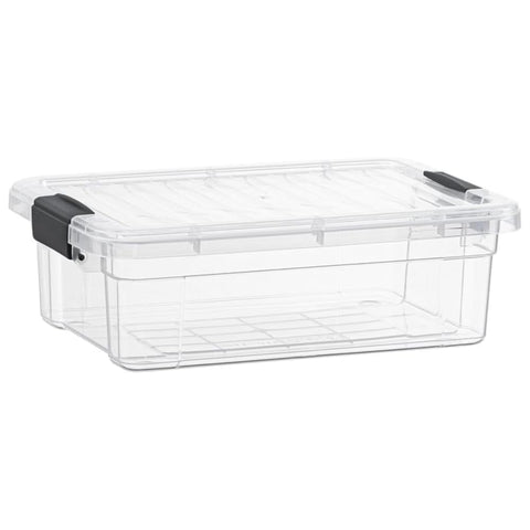 Superio Clear Storage Box with Lid, 16 Quart Plastic Container Bins for Organizing, Stackable Crates, BPA Free, Non Toxic, Odor Free