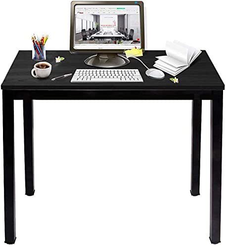 sogesfurniture Compact Computer Desk PC Laptop Table, Simple Home Study Table Writing Desk for Student, Multipurpose Workstation Office Meeting Table