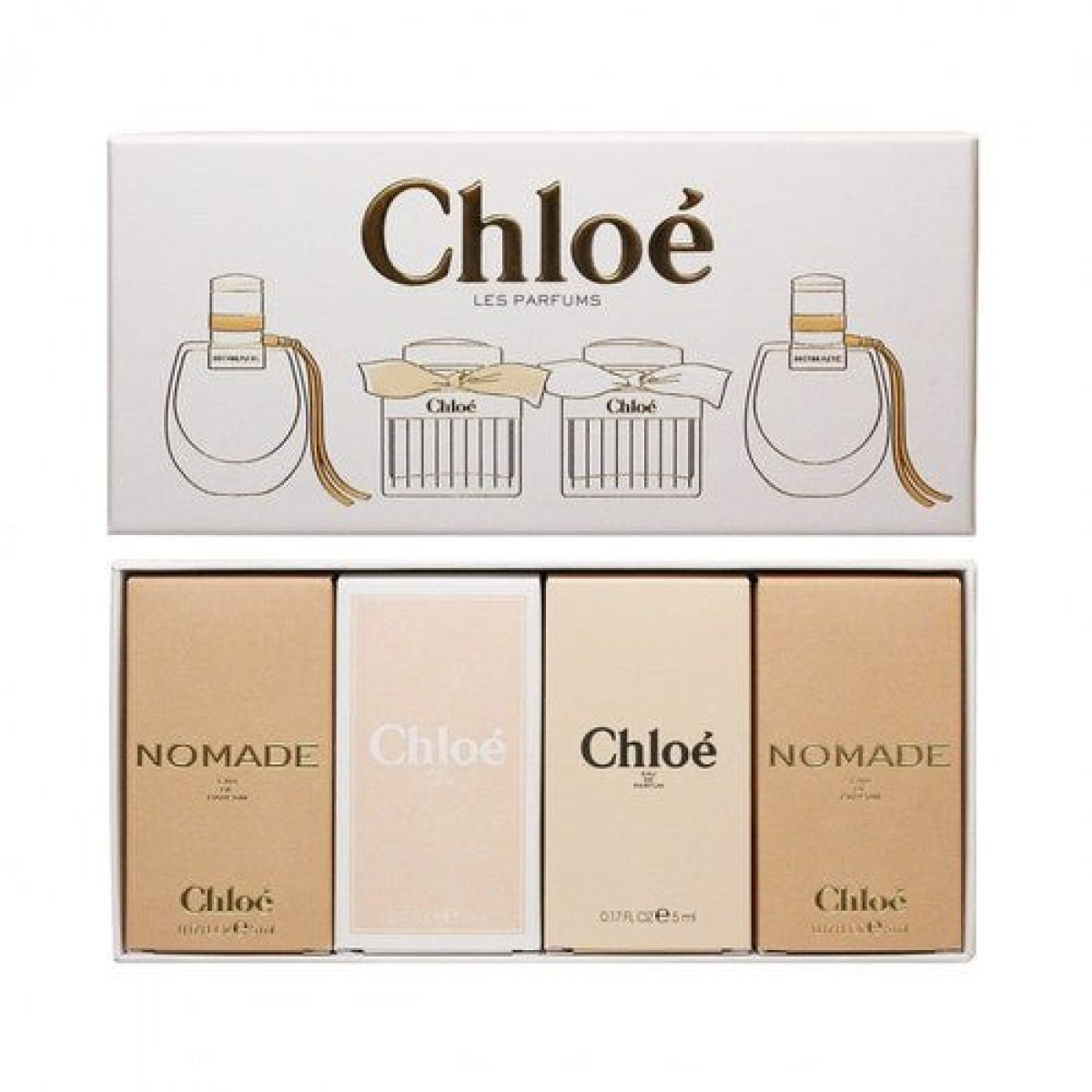 Chloe Mini Gift Set (Eau De Parfum Spray 2x5ml  Eau De Toilette Spray 2x5ml)