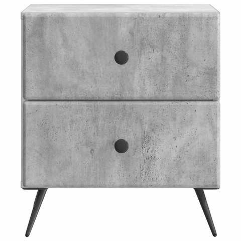 vidaXL Bedside Cabinet with Drawer Concrete Grey 43 x 34.5 x 47.5 cm
