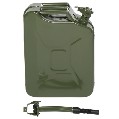 【Same Code：97686520】20L Portable American Fuel Oil Petrol Diesel Storage Can Army Green