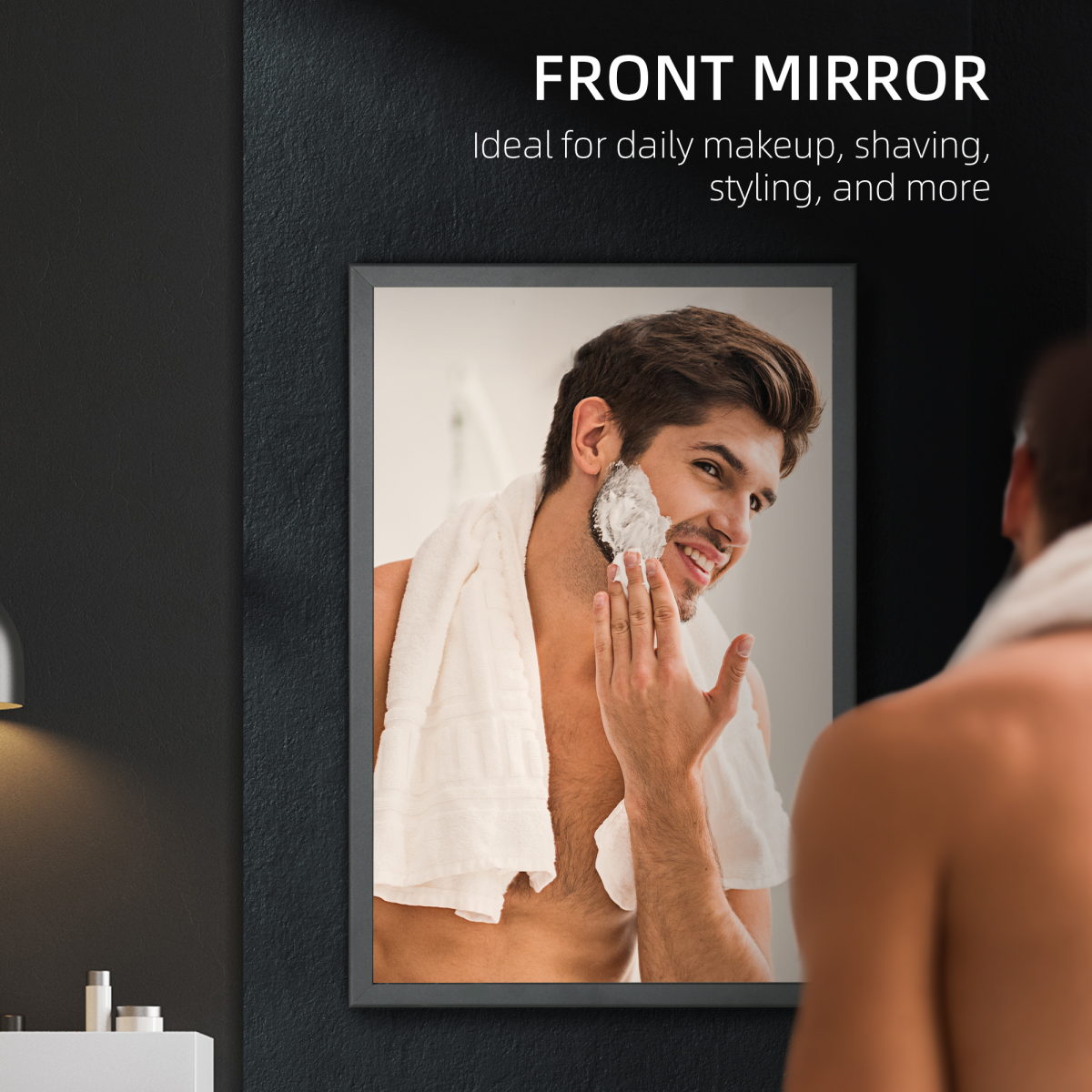 Bathroom Cabinet with Mirror ( Amazon Shipping)（Prohibited by WalMart）