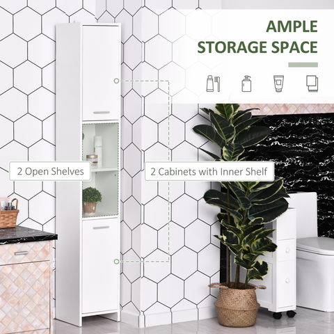 Storage Cabinet For Bathroom Bedroom Freestanding Door Cupboard&Shelves