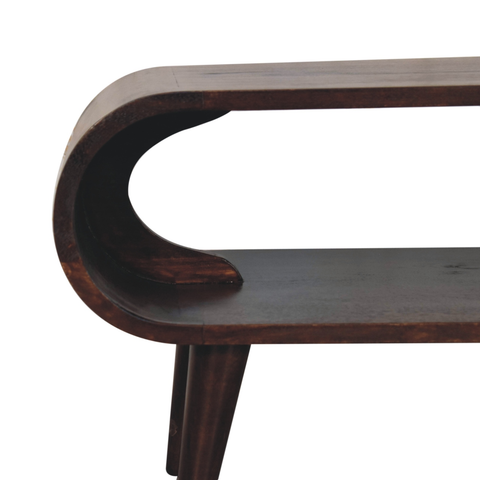 Artisan Furniture Solid Wood Amaya Light Walnut Coffee Table, Brown