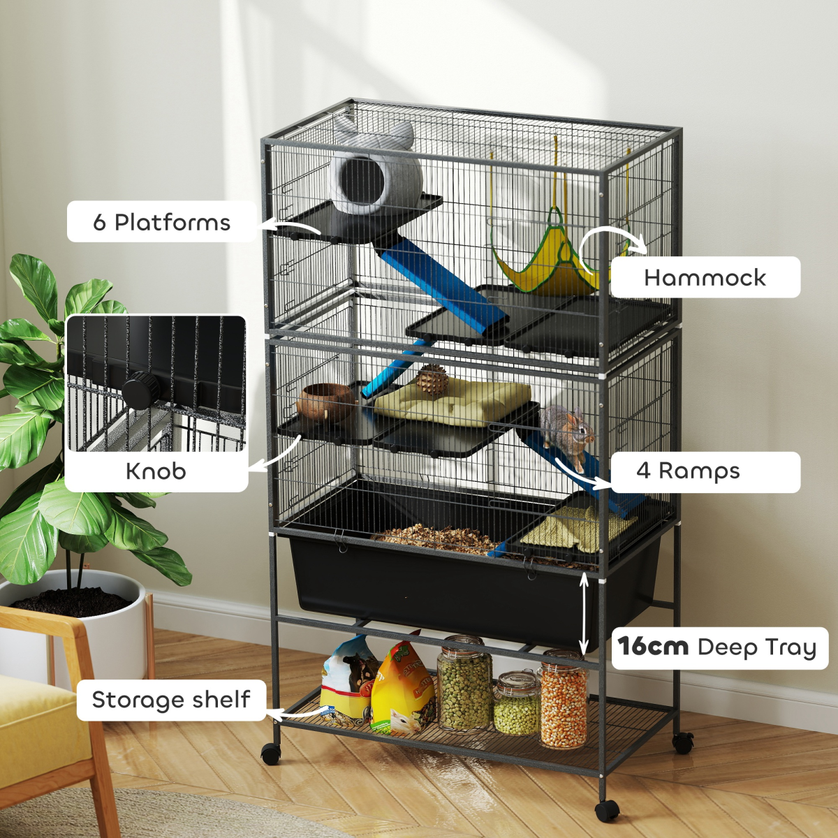 Small Animal Cage /Chinchilla Cage ( Amazon Shipping)（Prohibited by WalMart）