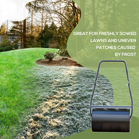 Garden Lawn Roller 38L Steel Push Grass Mower Water Sand Filled Durhand