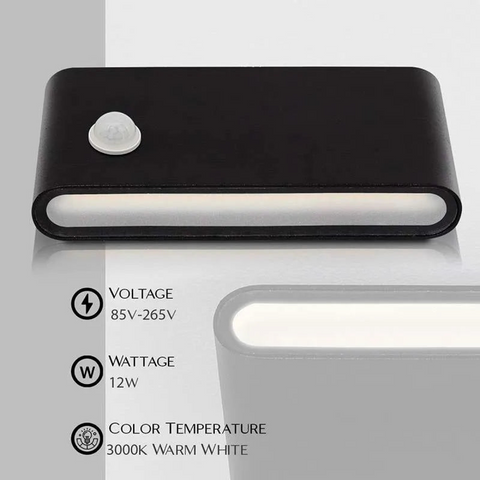 12W LED Motion Sensor Porch Lights | IP54 Outdoor Security~4497