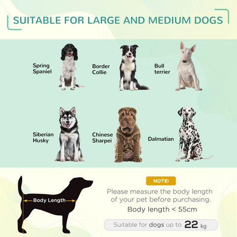 Cooling Pet Bed Elevated Dog Bed with Non-slip Pads for Large Dogs Pawhut