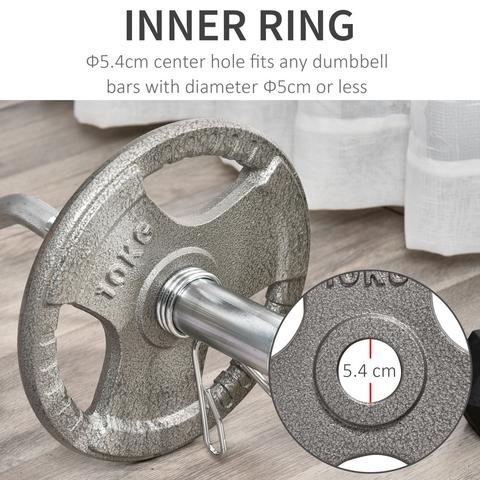 2" Olympic Weight Plates Set of 2 for Strength Training with Weight 2 x 10kg