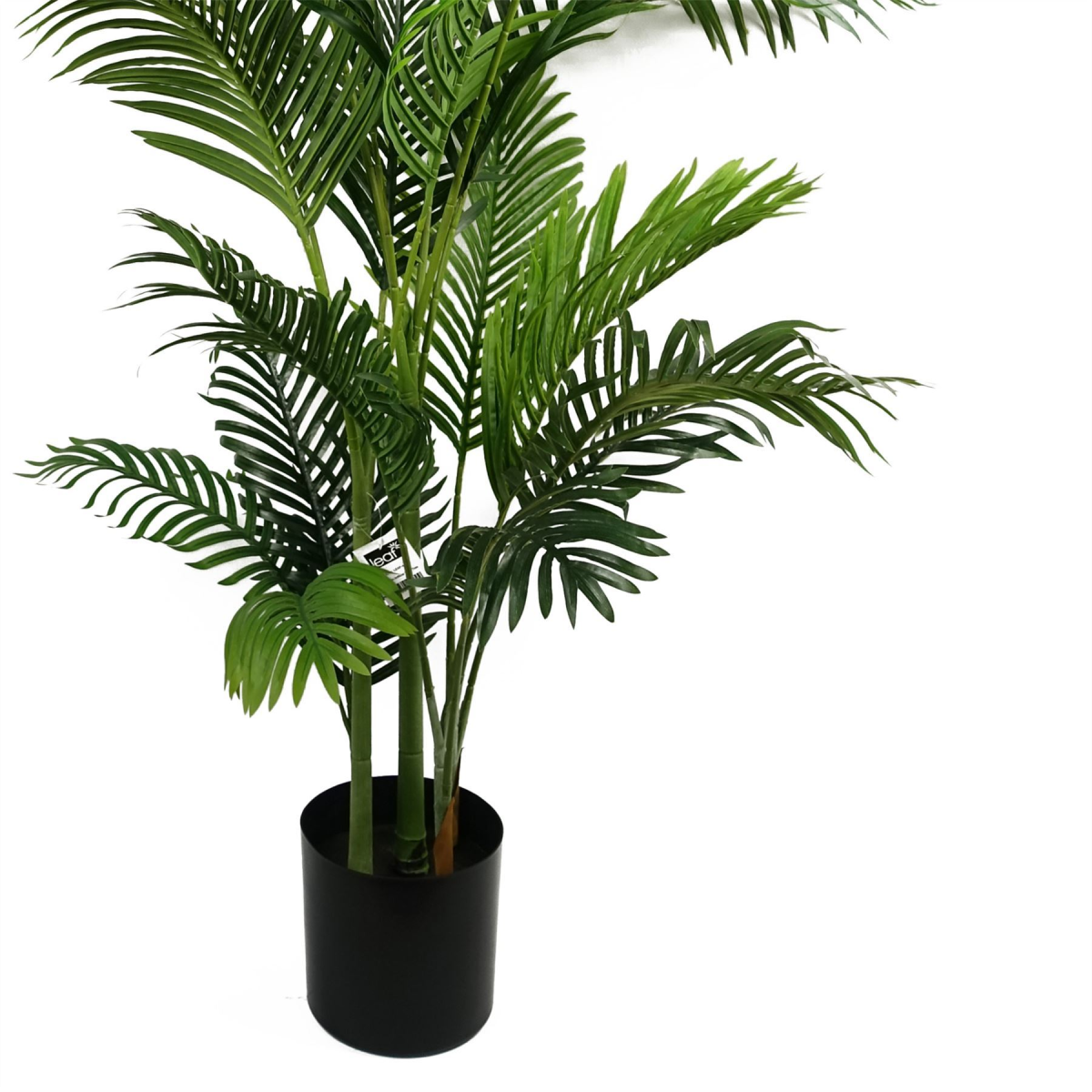 180cm Artificial Palm Tree Extra Large Gold Metal Planter